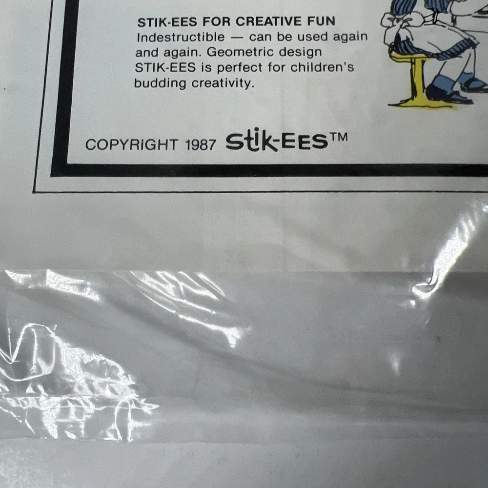 NIP 1987 Vintage STIK-EES COUNTRY GEESE  WINDOW CLINGS Cottagecore Grandmacore